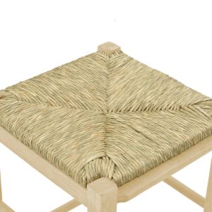 Chair for restaurants and homes Bodier-charchie natural unvarnished wood seagrass seat 35x35x78cm