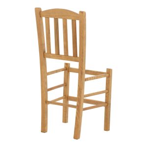 Damnir coffee chair solid beech with polished walnut surface 41x42x92cm