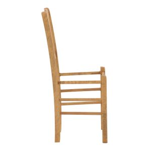 Damnir coffee chair solid beech with polished walnut surface 41x42x92cm