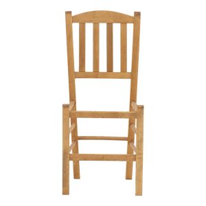Damnir coffee chair solid beech with polished walnut surface 41x42x92cm