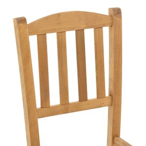Damnir coffee chair solid beech with polished walnut surface 41x42x92cm