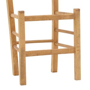 Damnir coffee chair solid beech with polished walnut surface 41x42x92cm