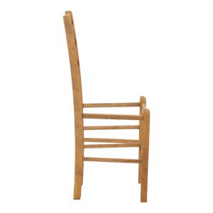 Marf coffee chair solid beech with polished walnut surface 41x42x92cm