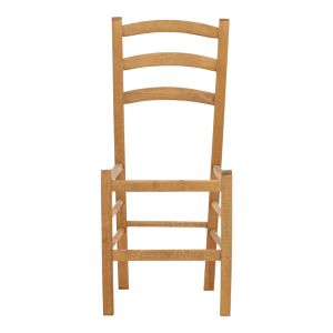 Marf coffee chair solid beech with polished walnut surface 41x42x92cm