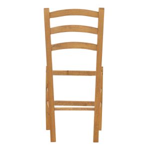 Marf coffee chair solid beech with polished walnut surface 41x42x92cm