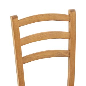 Marf coffee chair solid beech with polished walnut surface 41x42x92cm
