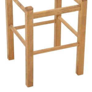 Coffee chair Oligor solid beech with polished walnut surface 34x34x47cm