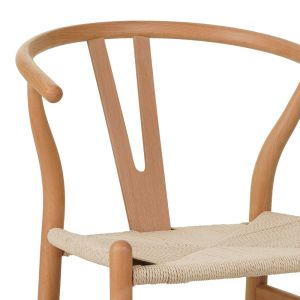 Rubber wood chair, natural shade 50x51x80cm