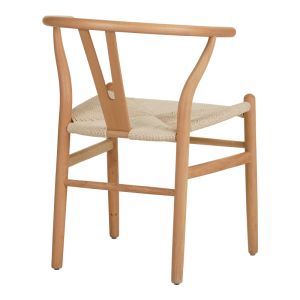 Rubber wood chair, natural shade 50x51x80cm