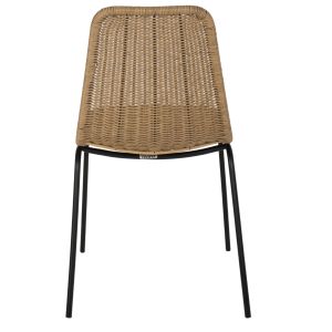 Metal and natural rattan chair Hm5867.01 43.5x63x82hcm