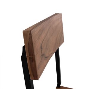 Solid acacia chair with metal frame Hm8179.11