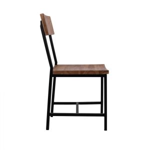 Solid acacia chair with metal frame Hm8179.11