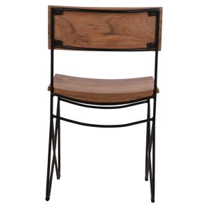 Solid acacia chair with metal frame Hm8180,11