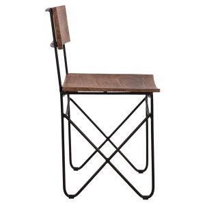 Solid acacia chair with metal frame Hm8180,11