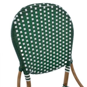 Aluminum chair imitating bamboo with fabric upholstery Hm5792,01 47x55x98cm