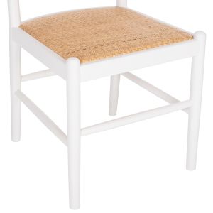 Chair made of natural beech wood and rattan Hm9407,03