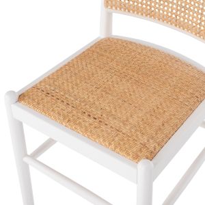 Chair made of natural beech wood and rattan Hm9407,03