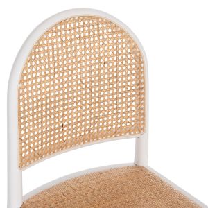 Chair made of natural beech wood and rattan Hm9407,03