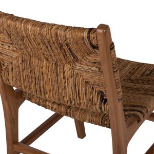 Solid teak chair Hm9399.11 in natural color 51x60.5x88hcm