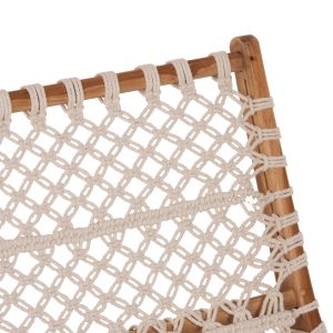 Chair made of natural teak solid wood and rope 65x78x68hcmhm9466,01
