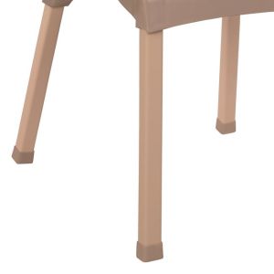 Polypropylene rattan chair Hm5591.02 cappuccino color 60x60x82cm