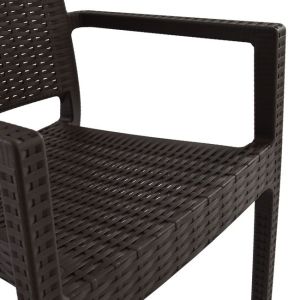 Polypropylene chair dark brown Hm5134.09