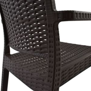 Polypropylene chair dark brown Hm5134.09