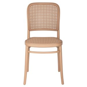 Chair polypropylene Flow, cappuccino seat and backrest 41x53x85.5hcm Hm5937.03