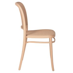 Chair polypropylene Flow, cappuccino seat and backrest 41x53x85.5hcm Hm5937.03