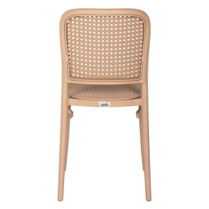 Chair polypropylene Flow, cappuccino seat and backrest 41x53x85.5hcm Hm5937.03