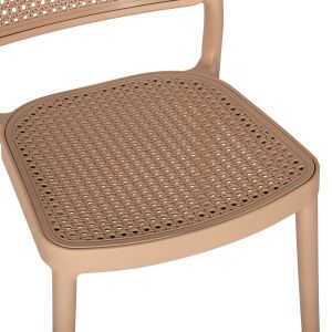 Chair polypropylene Meko, cappuccino 51x52x80hcm Hm5934,03
