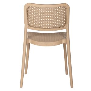 Chair polypropylene Meko, cappuccino 51x52x80hcm Hm5934,03