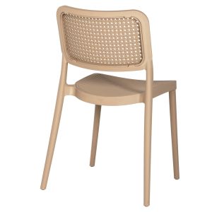 Chair polypropylene Meko, cappuccino 51x52x80hcm Hm5934,03
