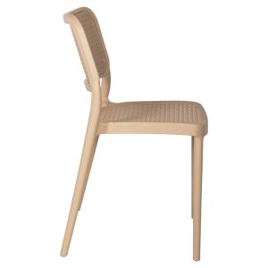 Chair polypropylene Meko, cappuccino 51x52x80hcm Hm5934,03