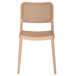 Chair polypropylene Meko, cappuccino 51x52x80hcm Hm5934,03