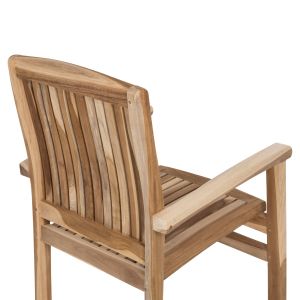 Dart Hm9781 Armchair Made of Teak Wood 61x59.5x91cm