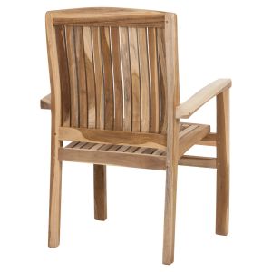 Dart Hm9781 Armchair Made of Teak Wood 61x59.5x91cm