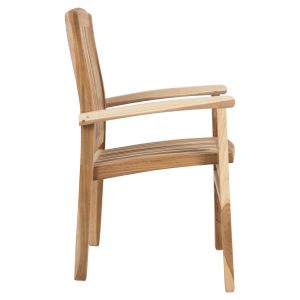 Dart Hm9781 Armchair Made of Teak Wood 61x59.5x91cm