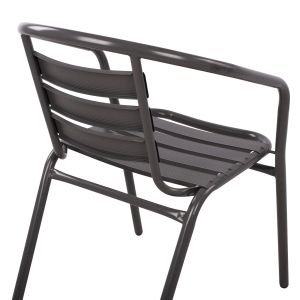 Chair with armrests Laura metal Hm5037,01