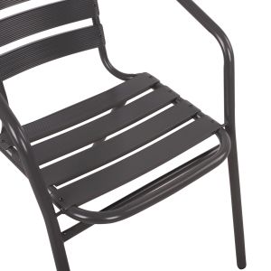 Chair with armrests Laura metal Hm5037,01