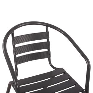 Chair with armrests Laura metal Hm5037,01