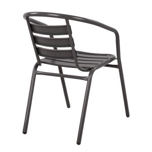 Chair with armrests Laura metal Hm5037,01