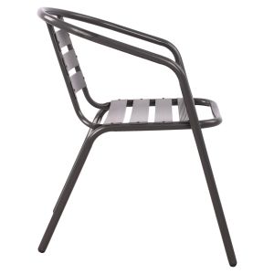 Chair with armrests Laura metal Hm5037,01