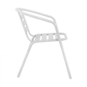 Chair with armrests Laura metal Hm5037,02 54x59x73cm