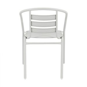 Chair with armrests Laura metal Hm5037,02 54x59x73cm