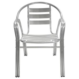 Chair with armrests Moris Hm5018 aluminum double frame 56x60x75cm