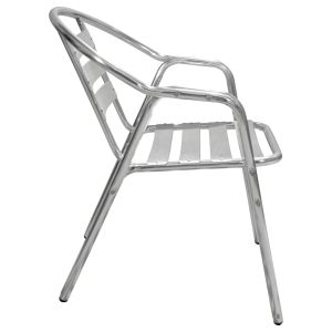 Chair with armrests Moris Hm5018 aluminum double frame 56x60x75cm