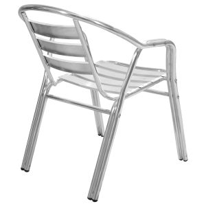 Chair with armrests Moris Hm5018 aluminum double frame 56x60x75cm
