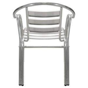 Chair with armrests Moris Hm5018 aluminum double frame 56x60x75cm
