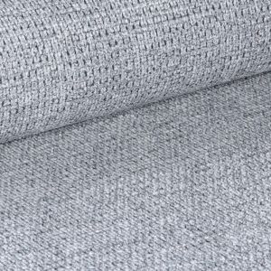 Armchair Parsow light gray with black metal legs 77x63x85cm